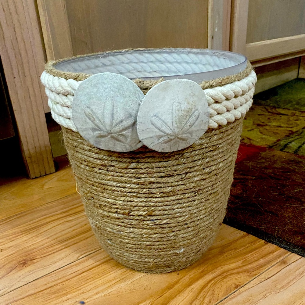 REAL authentic sand dollar basket